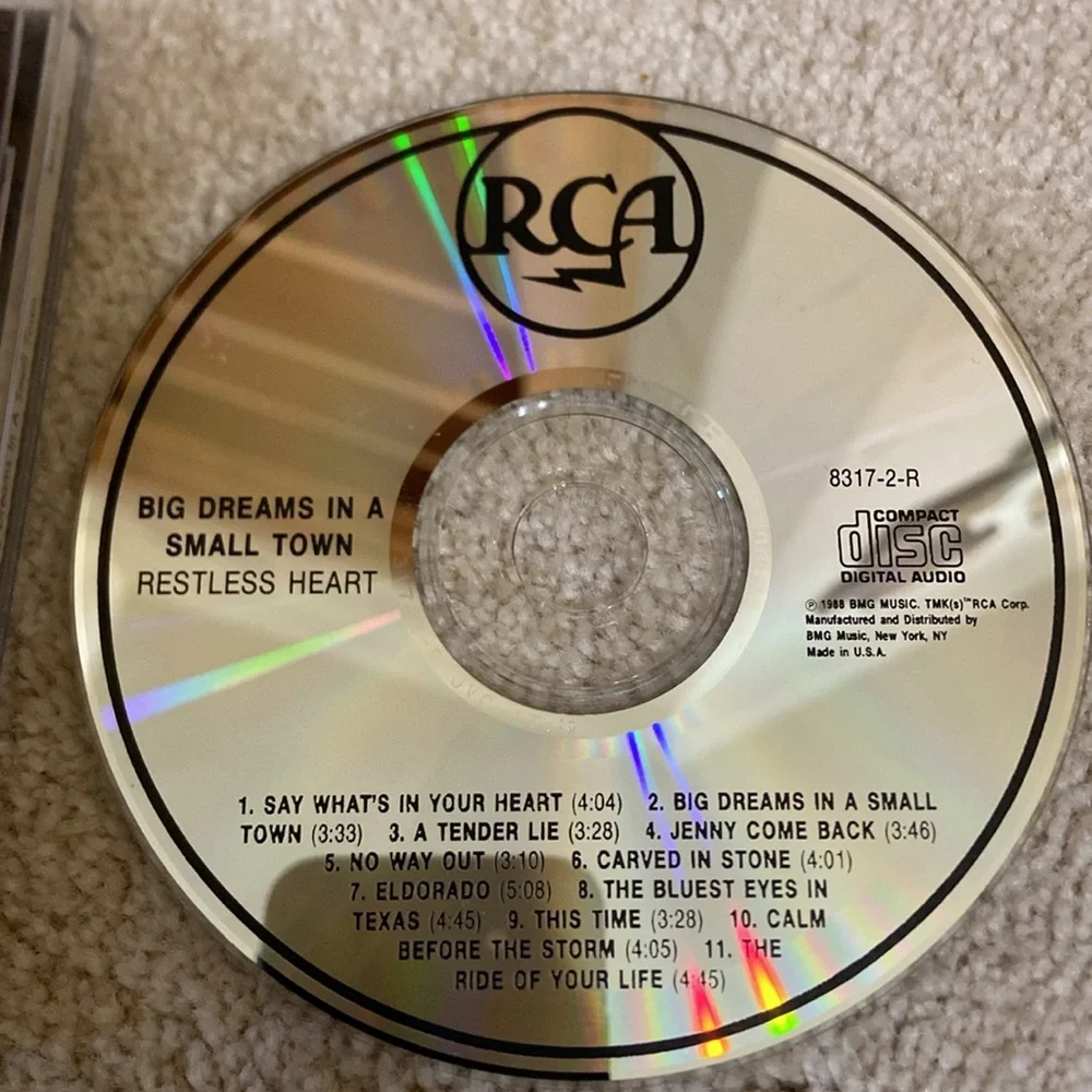 🔥5 for $5🔥 Restless Heart Big Dreams in a Small Town CD - Picture 3 of 5